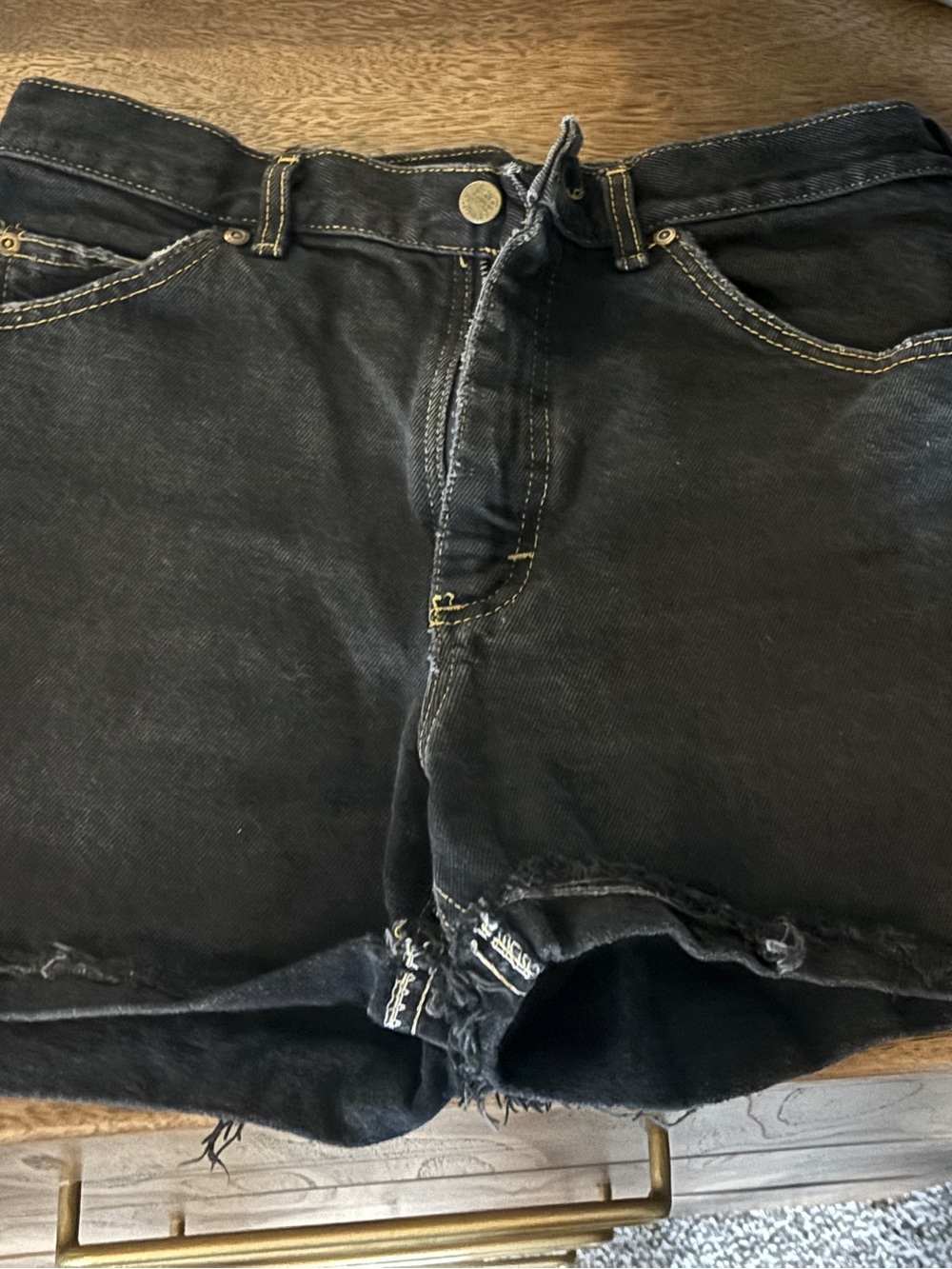 Women’s Black Denim Shorts